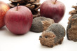 Igel und rote Äpfel Igel und rote Äpfel