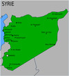 Carte des Villes Principales de Syrie Carte des Villes Principales de Syrie