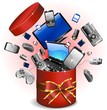 Regalo Dono Tecnologia-Technological Gifts-Vector