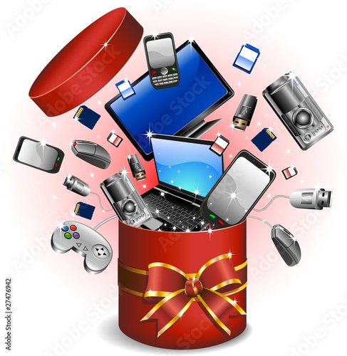 Vecteur : Regalo Dono Tecnologia-Technological Gifts-Vector Regalo Dono Tecnologia-Technological Gifts-Vector