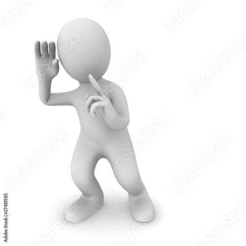 Illustration: Don't speak! Tss.. Don't speak! Tss..
