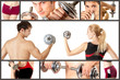 Foto : Sport concept collage Sport concept collage