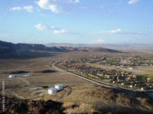 Photo: Fort Irwin Army Base - with mountain background Fort Irwin Army Base - with mountain background