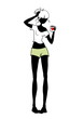 woman morning holding coffee tea cup waking up awakening