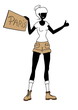 woman hitcher