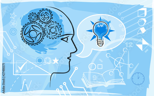 Illustration: intelligent mind intelligent mind