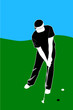 Vektor: Golf Spieler Golf Spieler