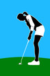 Vektor: Golf Spieler Golf Spieler