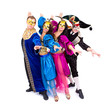 Dancers in carnival costumes posing