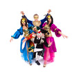 Dancers in carnival costumes Dancers in carnival costumes