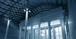 courtyard foyer with restored classical portal