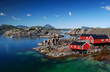 Drei Rorbu Blockütten am Fjord Drei Rorbu Blockütten am Fjord