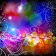 florar ornamentы, snowflakes & twinkling lights