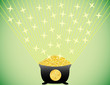 Shining Pot of Gold St. Patricks Day Background