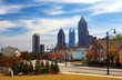 Foto: Houses against the midtown. Atlanta, GA. USA. Houses against the midtown. Atlanta, GA. USA.