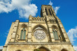 Frontal view of Soissons cathedral Frontal view of Soissons cathedral