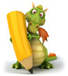 Dragon et crayon