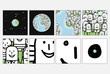 zoom on world people eyes
