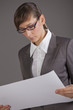 Business woman with document
