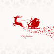 Christmas Sleigh & Snowflake Ornament