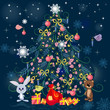 Christmas tree with toys Christmas tree with toys