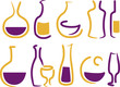 wine and drink pictograms