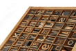 Original Printing Letters in Tray