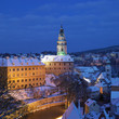 Cesky Krumlov in winter, Czech Republic