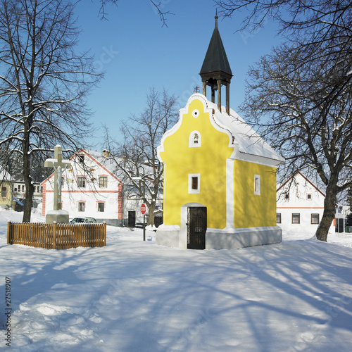 Photo: little church, Holasovice, Czech Republic little church, Holasovice, Czech Republic