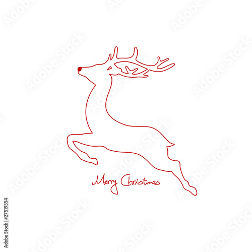Vektor: Flying Rudolph Red Nose Flying Rudolph Red Nose