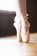Foto: Dancer in ballet shoes dancing in Pointe Dancer in ballet shoes dancing in Pointe