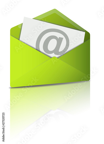 Illustration: Reflecting Email Icon Reflecting Email Icon