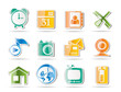 mobile phone and computer icons - vector icon set mobile phone and computer icons - vector icon set