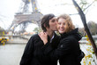 Photo: Happy couple in Paris at fall Happy couple in Paris at fall