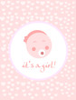 Baby arrival announcement card