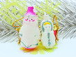 Russian Christmas characters Father Frost  and Snow Maiden