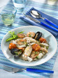 mélange de la mer poêlé - mixed seafood fried