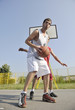 streetball  game at early morning