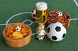 Fussball Bier und Chips