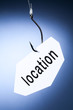 mot location accroché à hameçon crochet