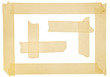 Corner and border from masking tape