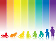 baby silhouette regenbogen hintergrund baby silhouette regenbogen hintergrund