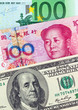 Dollar, Eurogeldscheine und Yuan