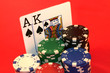 Ace and King poker hand