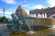 Fountain in Plaza Massena Square, Nice, France Fountain in Plaza Massena Square, Nice, France