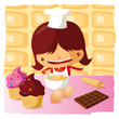 Woman baking