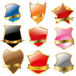 Different color shields emblem