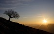 Sunrise in San Miguel de Aralar in Navarre