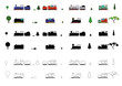 Toy train cartoon baby equipment