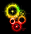 Glowing Techno Gears Glowing Techno Gears
